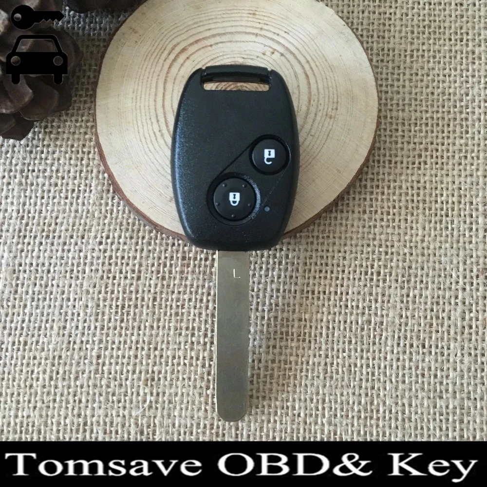 

With ID46 Chip 433Mhz Car Alarm Remote Key Fob For Honda FIT JAZZ CRV 2 Buttons Car Ignition Remote Key