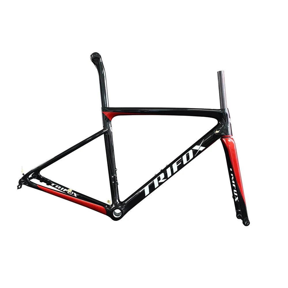 TRIFOX X16 Disc Brake Ultralight Carbon Road Bike Frame Racing Bicycle Frameset 142*12 Thru Axle Fork Seatpost Headset