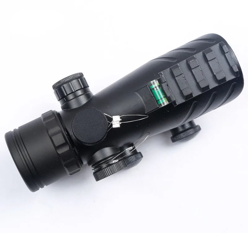 

Hunting 1x30 Red Dot Sights Scope Laser Sight with Level Vial fits Weaver Rail