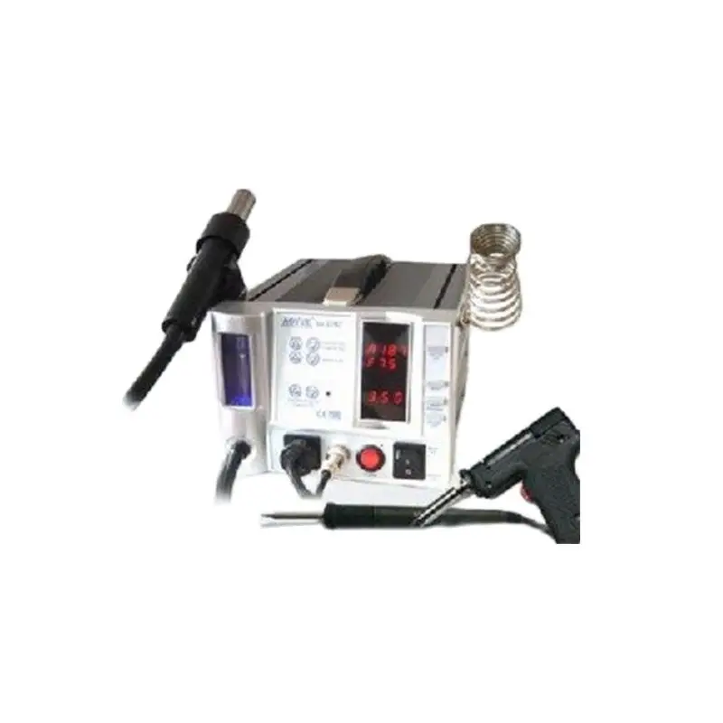 Digital Display Aoyue 2702 Multifunction Lead Free Repairing Rework Soldering Station SMD Repair Solder Tools With Hot Air Gun