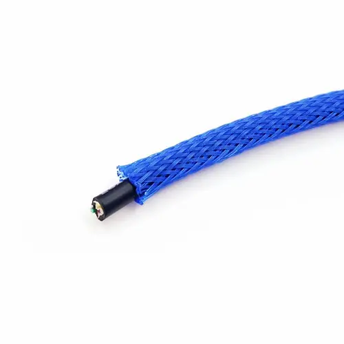 Imagen 2 del producto Funda trenzada de PET aislada, 3/4/6/8/10/12/14mm, ajustada, 1/5/10M, envoltura de alambre de alta densidad, protección de funda, funda de Cable negra y roja