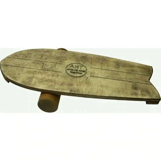 Natural Solid Wooden Balance Board Wobble Board Adult Yoga Board Wood Board Adult Size Wooden Rocker Board