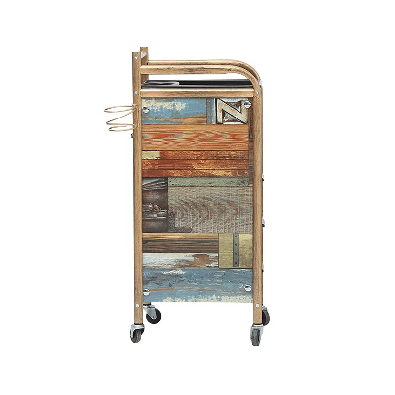 Fashion Retro Kapper Kapsalon Rekken Plastic Trolley Rekken 5-Layer Kappers Trolley Schoonheidssalon Trolley