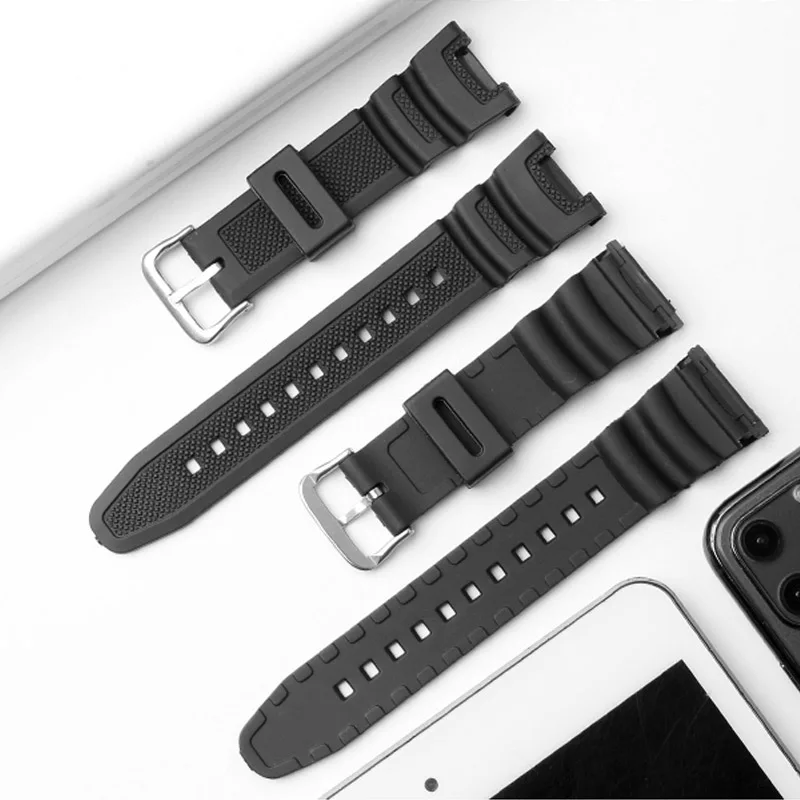 Linux sgw-100用の黒いゴム製時計ストラップ,耐水性,アクセサリー