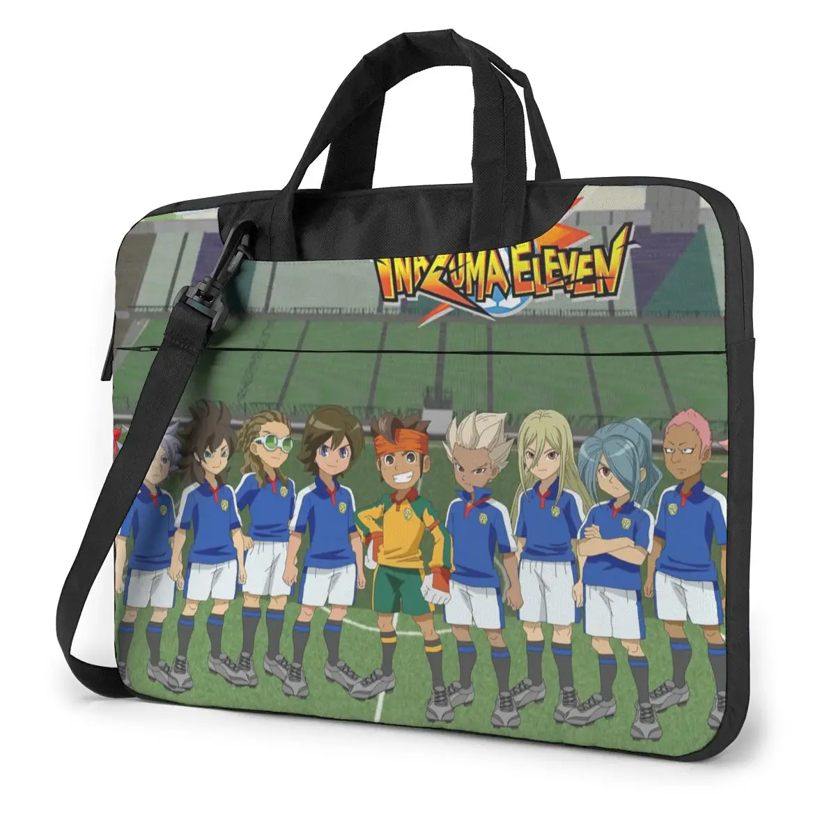 Inazuma Eleven Laptop Bag Case Protective Vintage Computer Bag Bicycle Crossbody Laptop Pouch