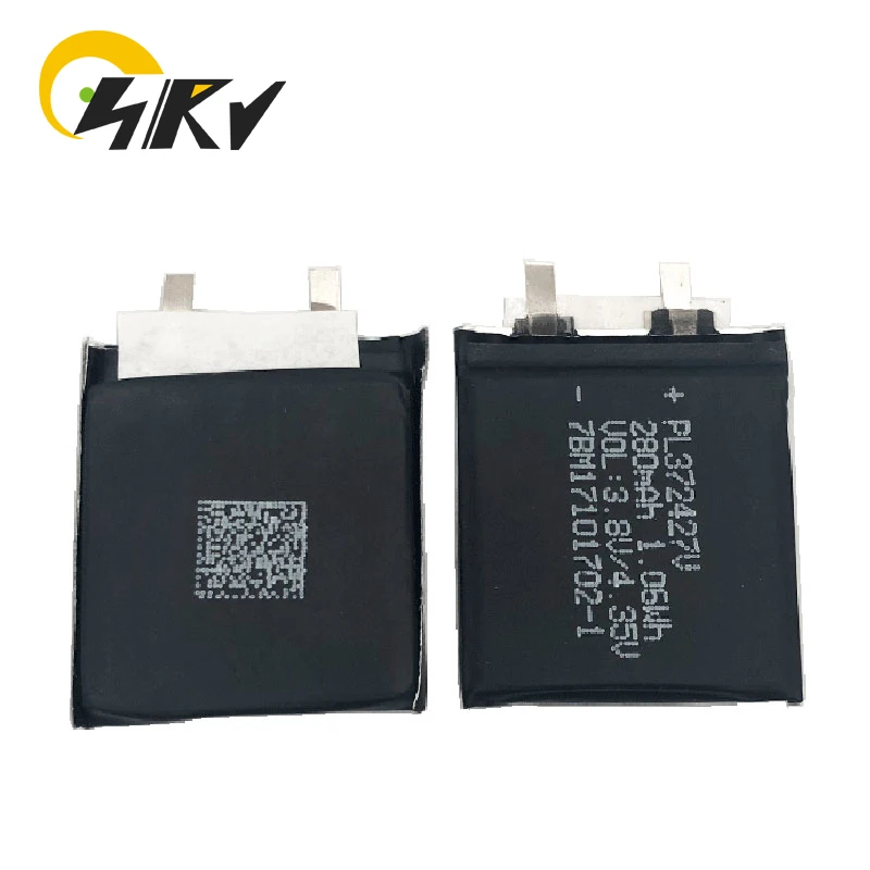 PL372427 Bateria de iões de lítio para relógio inteligente Huami Amazfit, 3.8V, 280mAh, A1602, Huawei A1602