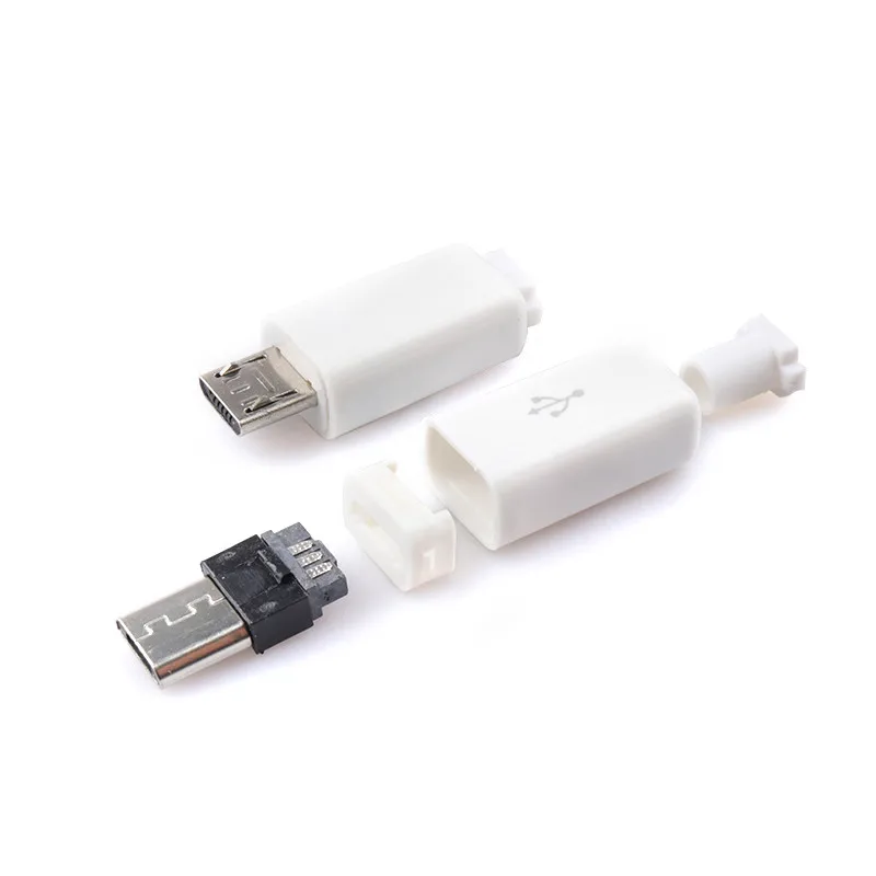 Micro USB Socket MK5P Micro Female Socket Male Head 5 - pin Patch Straight Plug-in Shell Plug-in Interface All Copper