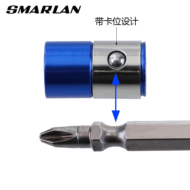 Upgrade Magnetic Bit Holder Alloy Electric Magnetic Ring Screwdriver Bit Anti-Corrosion Strong Magnetizer for Phillip Drill Bit