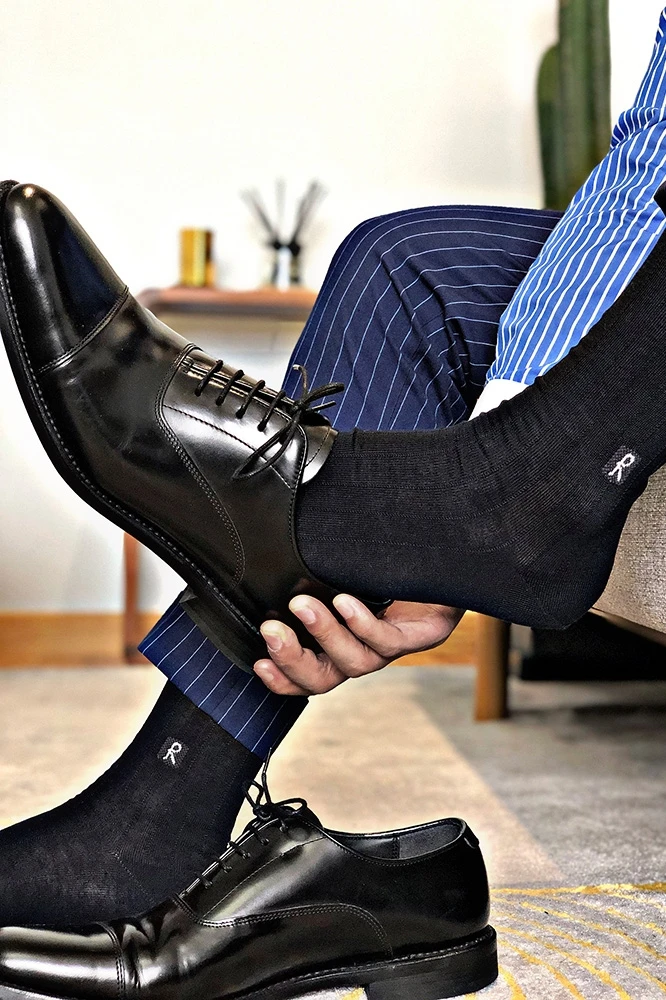 Tube Socks Male Dress Socks For Men Black Thin Socks Exotic Formal Wear Socks Suit Men Sexy Striped Business Dress Socks