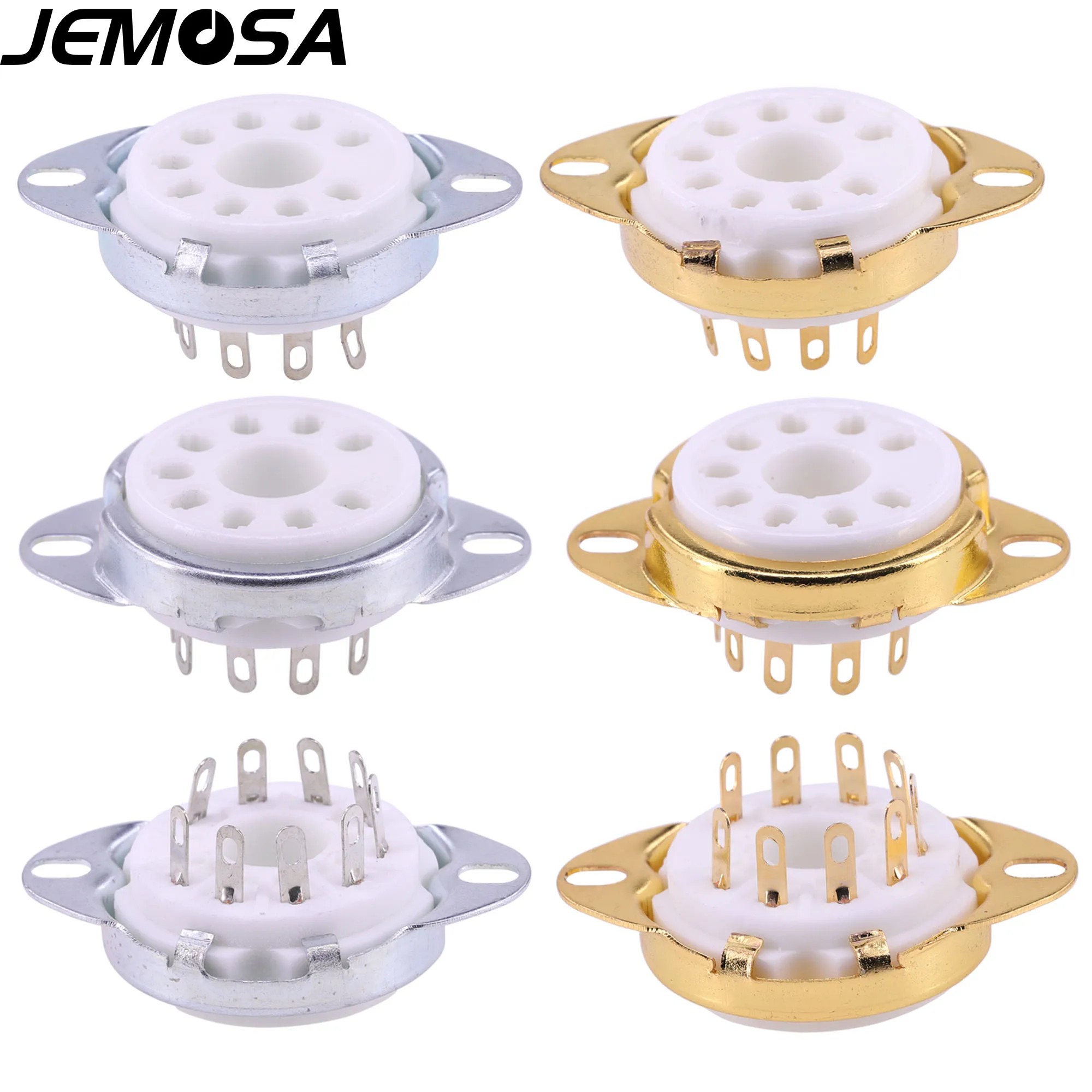 B9D gniazdo zaworu ceramiczne duże 9 pinów gniazdo rury GZC9-2-F dla EL504 PL504 EL519 PL519 6p1 2p wzmacniacz lampy elektronowej Audio HIFI DIY