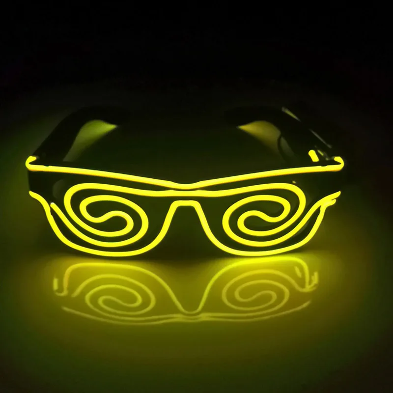 New LED Glasses Luminous Glowing Night Shows Light Up Shades Flashing Rave Wedding Party Eyewear Activities Supply