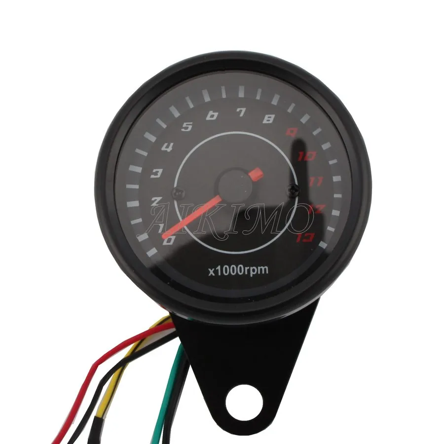 LED Backlight Motorcycle Tachometer Meter Tachometer Gauge Rev Counter 0-13000 RPM