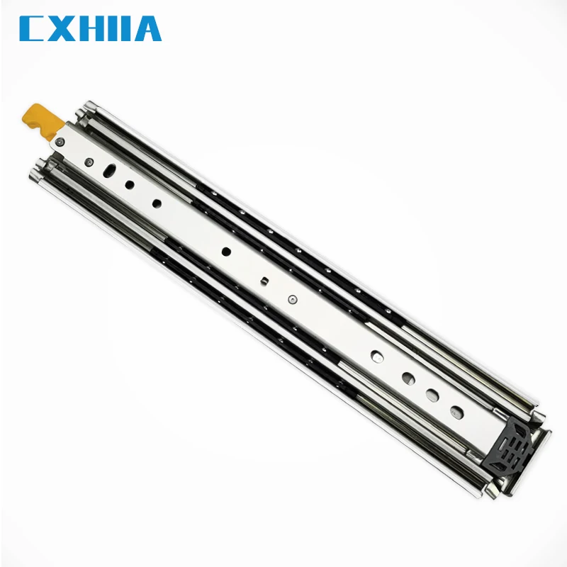 CXHIIA Heavy Duty Drawer Slides With Lock In Out Locking Function Capacity Of Load-Up To 200 Kg 3 Fold Full Extension1Pair