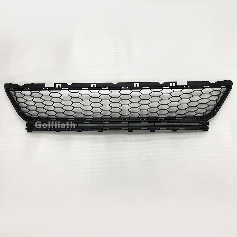 For volkswagen Golf MK7.5 G TI badgeless Front bumper Center lower Grille Black Chrome ABS Radiator Hood meshed Grill