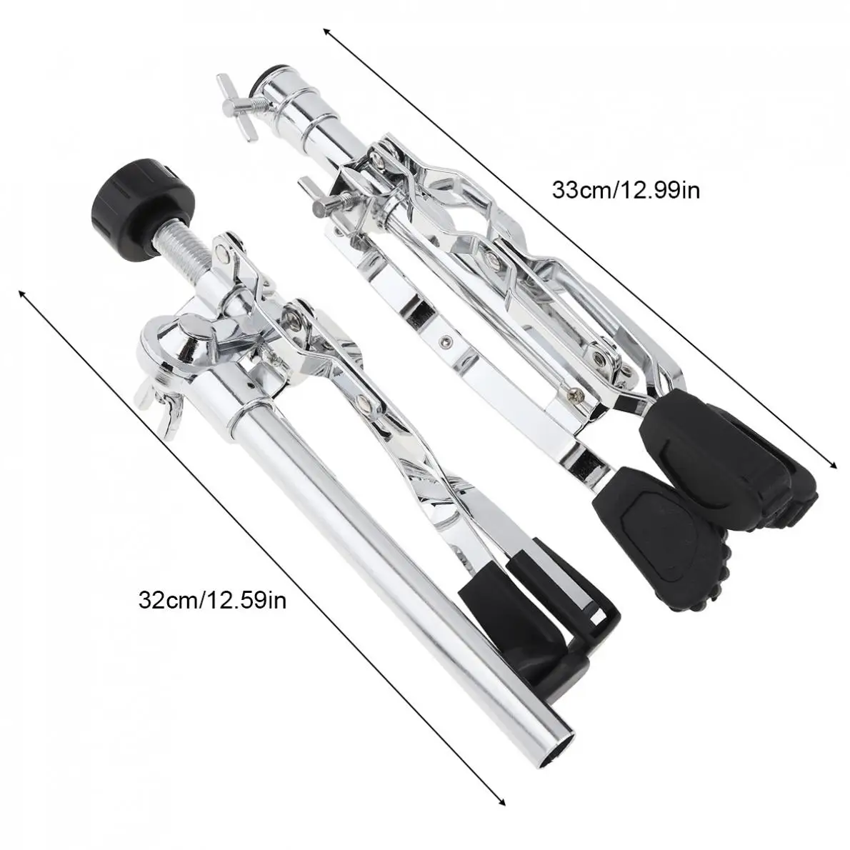 Drum Stand Full Metal Adjustment Foldable Floor Drum Stand Holder for 10 12 16 Inch Jazz Snare Dumb Drum