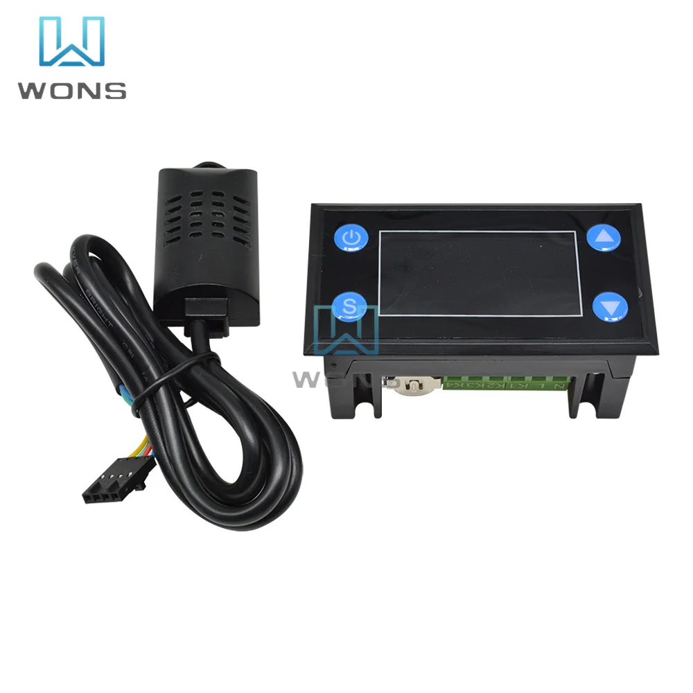 W-1213 AC 110-220V Smart Thermostat with Timer Cool Heat for Incubator Aquarium Greenhouse Temperature Controller LCD Display