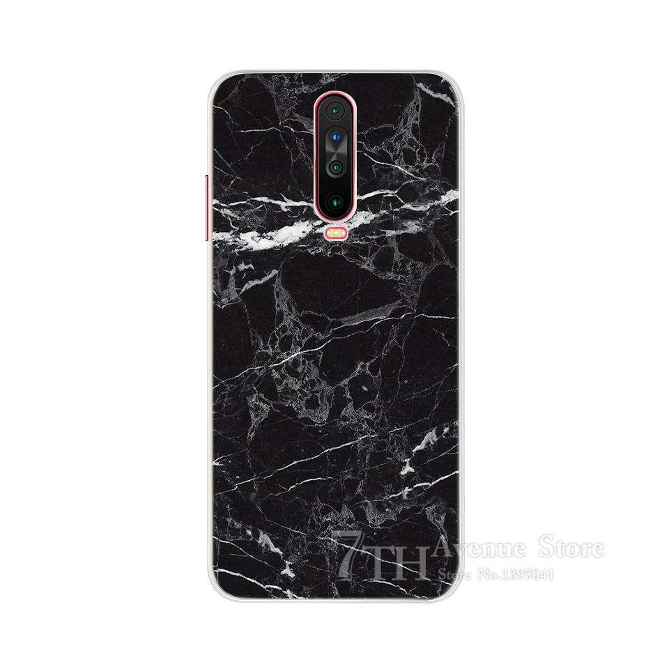 Silicone Case For Xiaomi Poco X2 Back Cover Marble Printed Soft TPU Phone Case For Xiaomi Poco X2 Redmi K30 K 30 5G Cases Bumper