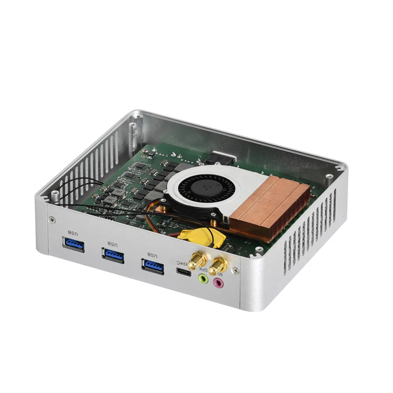 Core i3 6157U Cooling Fan Mini PC Gigabit Ethernet 4K HTPC Thin Client Desktop Computer Window10 HD DP Type-c WiFi