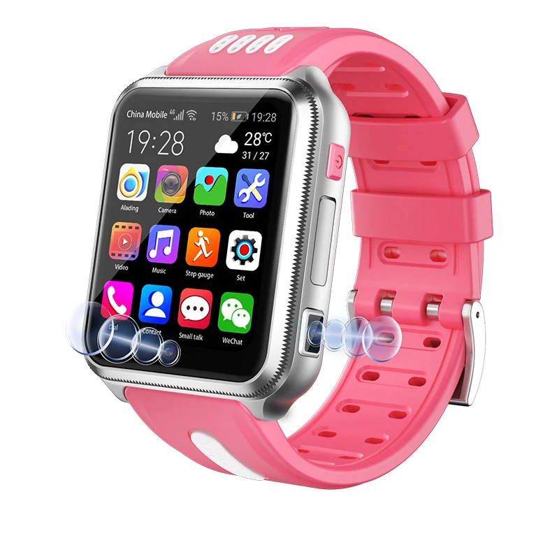 4G Children\'s Smart Watch Android 9.0 Boys Girls Dual Cameras Photo GPS Location Phone Wifi Internet APP Download Call Recording