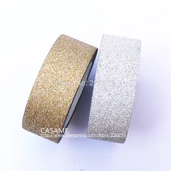 3Mx10 Korean Style totaly gold Glitter Tape Paper Scrapbooking Book Decor Self  Adhesive Stick Washi golden silver tapes