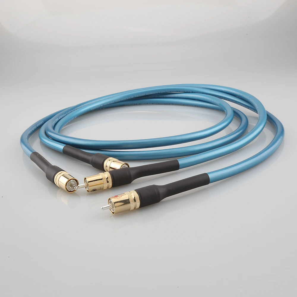 Cardas 무산소 구리 은도금 차폐 하이파이 오디오 앰프, 캐논 신호 케이블, Rca Lotus to Xlr 캐논 오디오 케이블