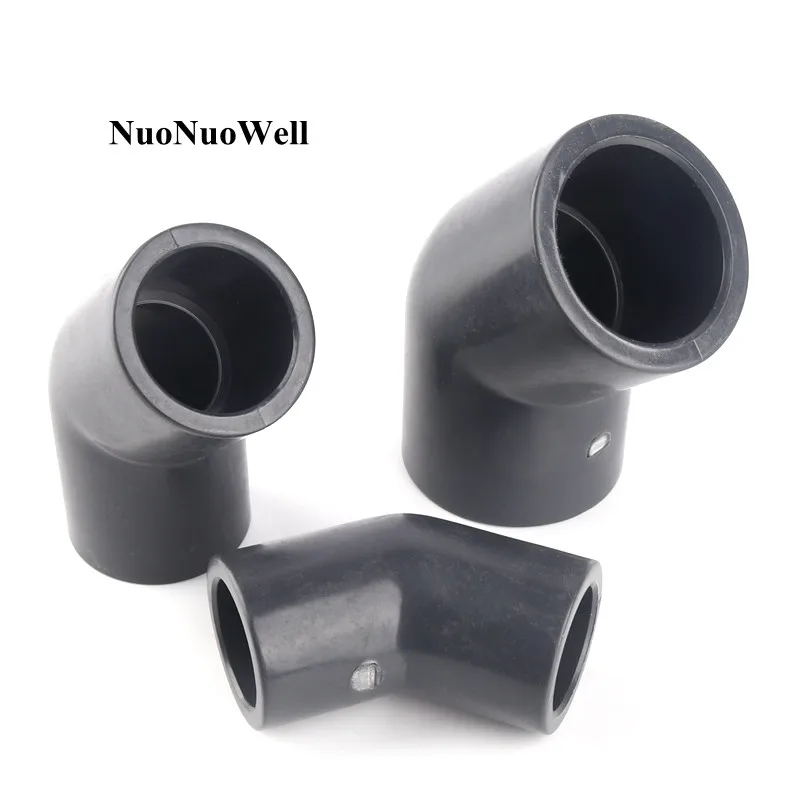 

1pc ANSI Inner Dia 21.34~141.3mm Hi-Quality UPVC Connectors 45 Degree Elbow Joints Home Garden Irrigation Water Pipe Connector