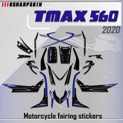 Motorcycle  For Yamaha TMAX 560 tmax560 3D Gel Front Rear Fairing Stickers moto Whole Car fuel tank pad Decal Sticker deco Kit