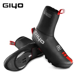 Waterproof Windproof Fleece Cycling Road bike Lock Shoes Covers Thermal Bicycle Overshoes Winter Road Bike Shoes Cover Protector