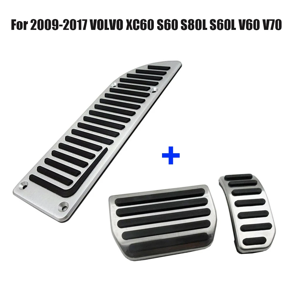 

Aluminium AT Accelerator Gas Foot Rest Modified Pedal Pads For 2009-2017 VOLVO XC60 S60 S80L S60L V60 V70 Car Accessories