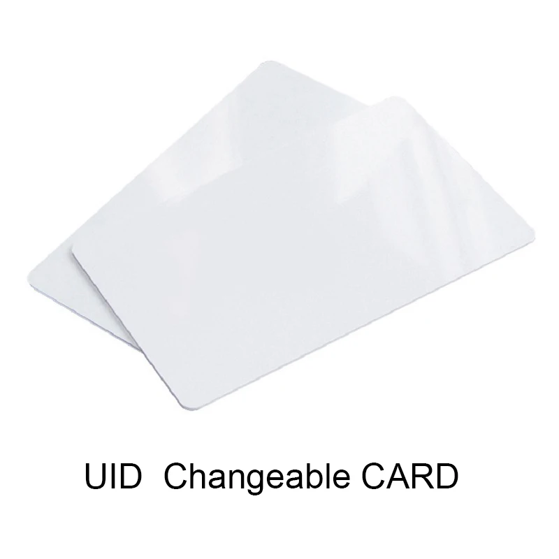 HaChanLun 50pcs UID RFID 13.56mhz  Proximity Chip Block 0 Sector Writable Duplicator Copy IC Tag Card Sticker Key Fob Token Ring