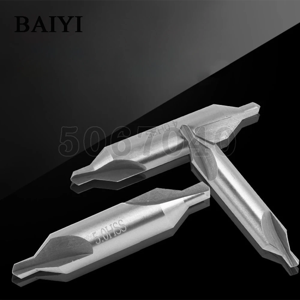 1 Máy Tính HSS Trung Tâm Mũi Khoan 60 Độ Countersinks Góc Bit Bộ 1.0Mm 1.5Mm 2.0Mm 2.5Mm 3.0mm 4Mm 5Mm 6Mm 8Mm 10Mm Kim Loại Mũi Khoan