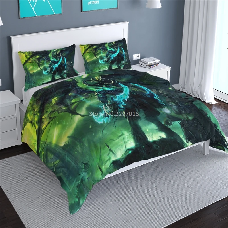 World of Warcraft WOW Alliance Horde Banner Flag Bedding Set Bed Linen Bedclothes Twin Full Queen King Duvet Cover Pillowcase image 5