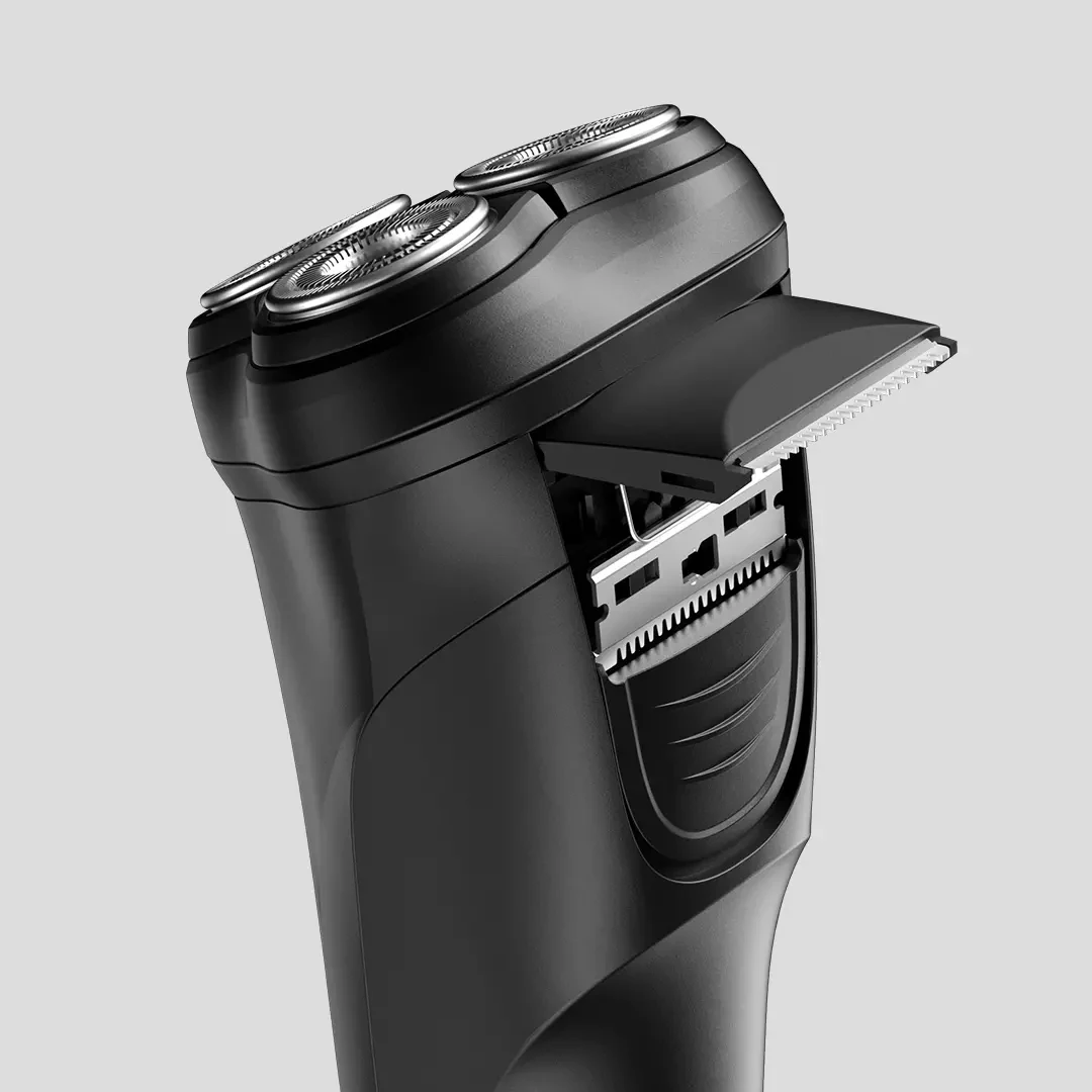 Youpin MSN ماكينة حلاقة كهربائية ثلاثية الأبعاد العائمة القاطع نوع-C شحن المنبثقة القاطع غطاء رأس المحمولة مقاوم للماء الحلاقة