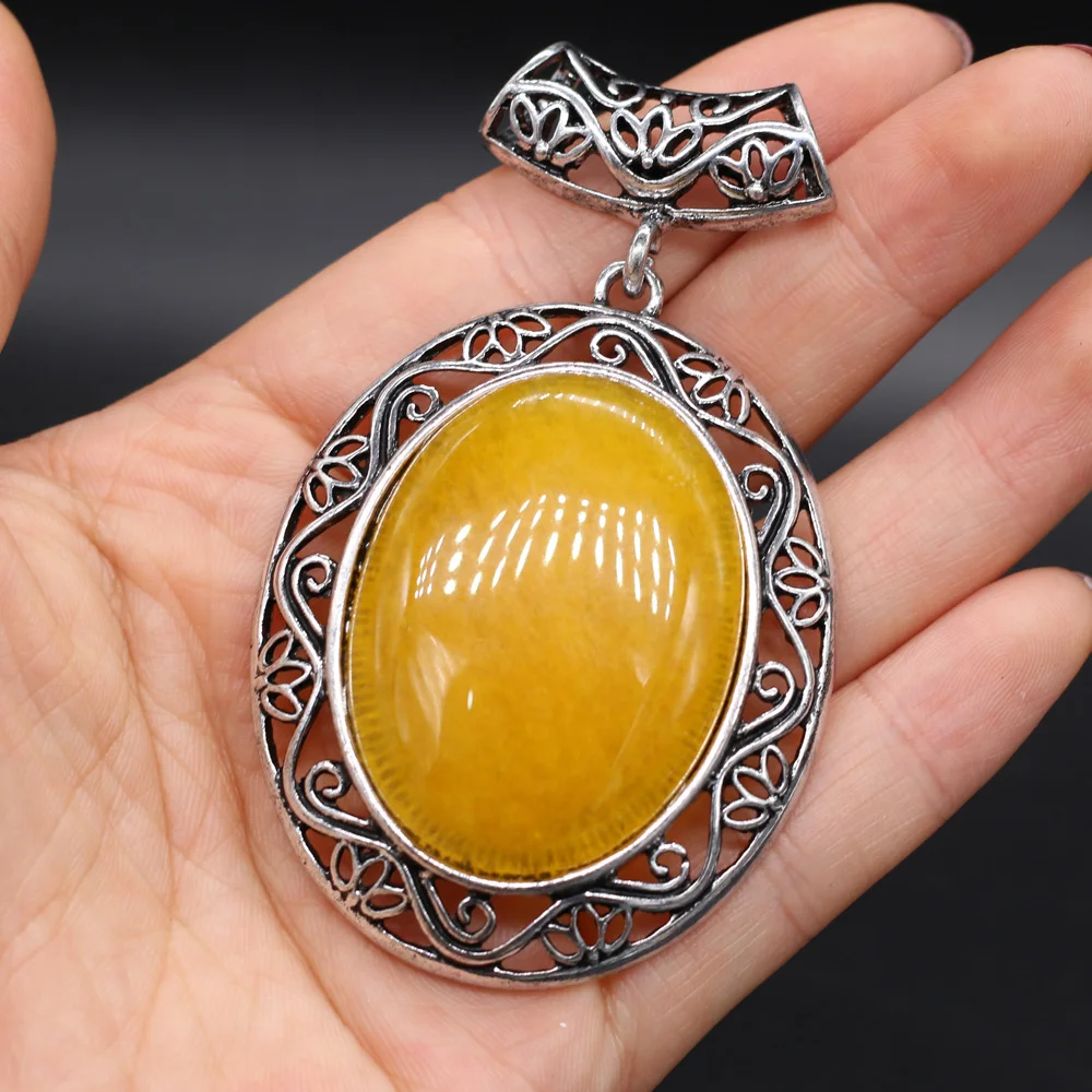Natural Stone Pendant Red Stripe Agates Lapis lazuli Crystal for Trendy Jewelry Making Women Pendant Necklace Crafts