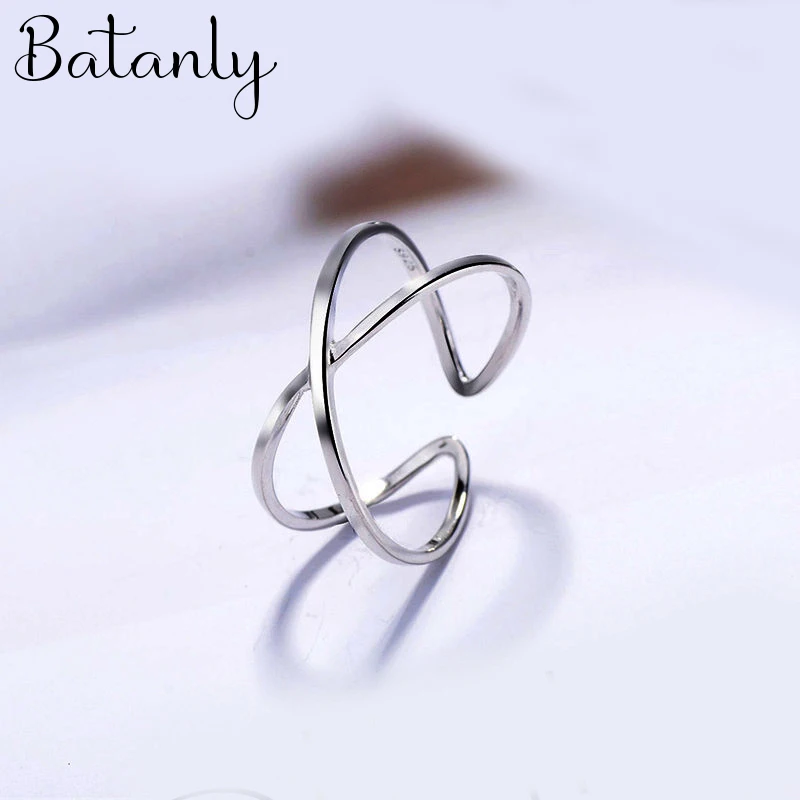 Punk Cross Rings For Women Girls Fashion Irregular Finger Rings Gift 2021 Female Jewelry Party