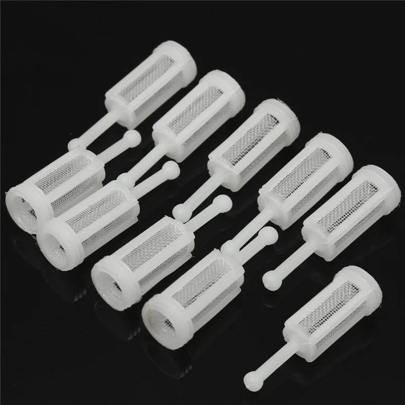 GTBL 10Pcs Plastic Gravity Typ Spray Filter Pot Diameter 11Mm Total Length 36Mm Can Adapt To The Majority Of Solvent