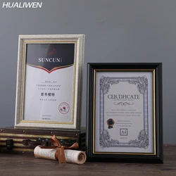 Certificate Frame Diploma 21x29.7cm Award Semicircular Profile, With Wall Easel