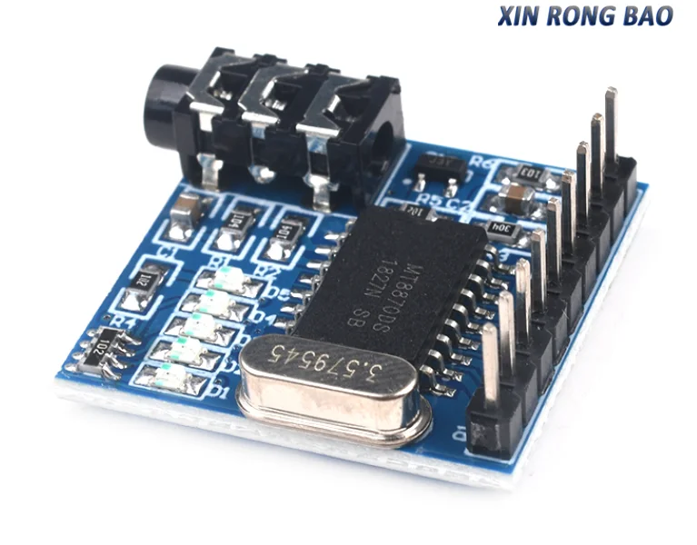 1PCS MT8870 DTMF Voice Decoding Module Phone Module Speech Decoding Voice Board Module LED Indicators With Pins