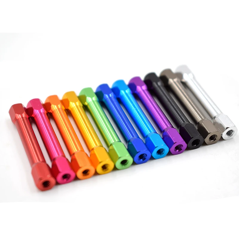 10pcs M3 Aluminum Standoffs double Hex Head colourful Aluminum spacer standoff Pillars Column m3x15/20/25/30/35/37/40/45/50