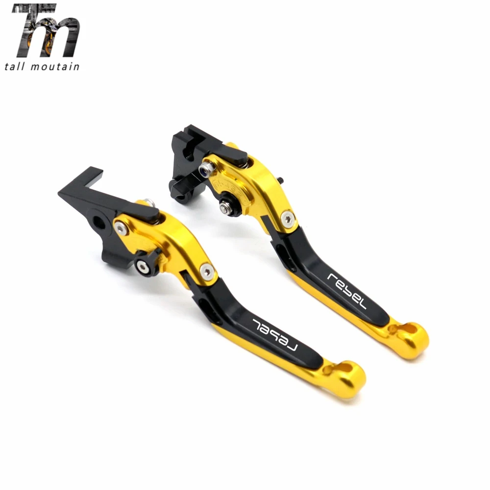 CNC Brake Clutch Levers For HONDA CMX 500 REBEL CMX REBEL 300 2017-2020 2018 2019 CMX 300 500 Motorcycle Accessories Logo REBEL