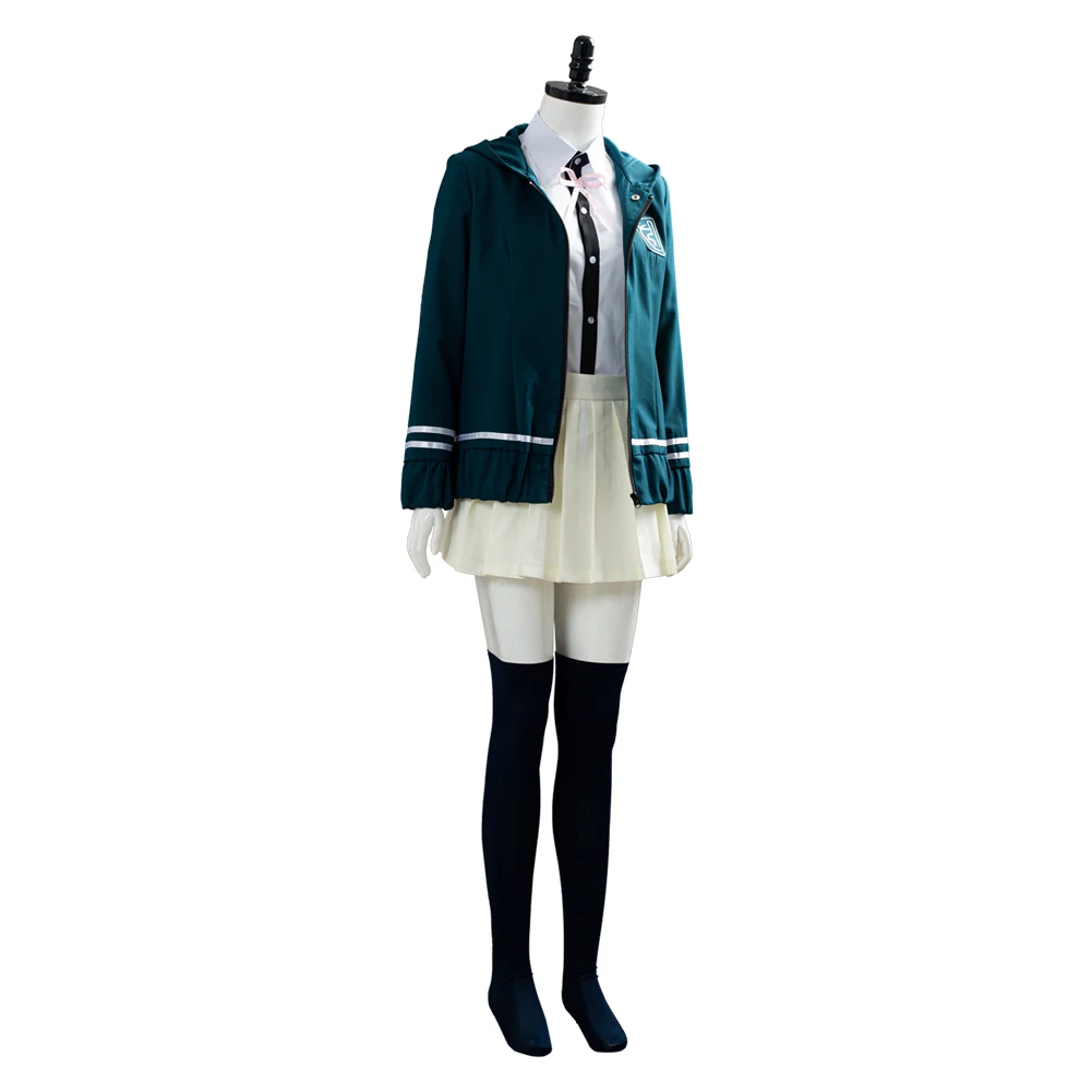 Super danganronpa 2 cosplay chiaki nanami cosplay trajes uniforme jaqueta camisa saia feita sob encomenda para meninas femininas