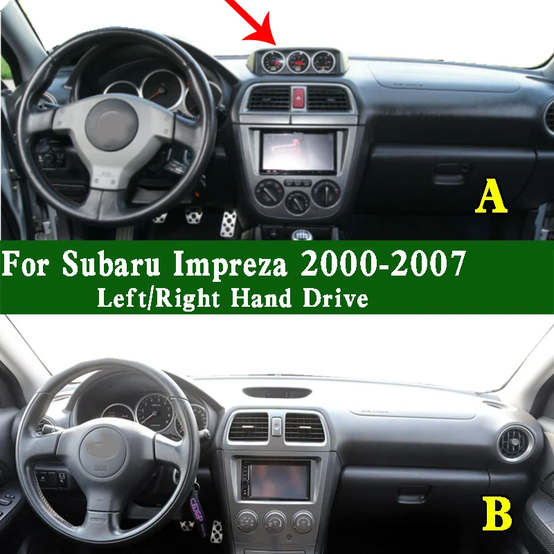 For Subaru Impreza WRX WR1 Saab 9-2X GG9 GGA 2000-2007 Dashmat Dashboard Cover Instrument Panel Pad Anti-Dirt Dash Mat