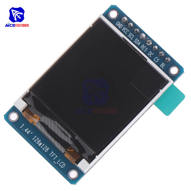 1.44 Inch TFT LCD 65K Color 128x128 Display Screen SPI Serial Port Module ST7735 for 51 ARM Arduino