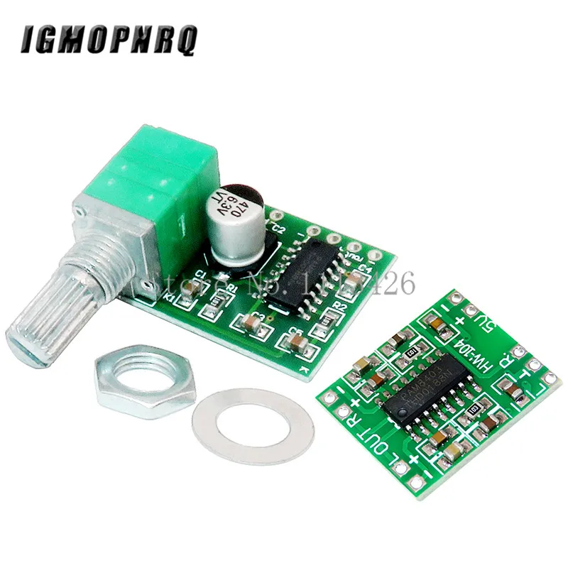 Mini PAM8403 DC 5V 2 Channel USB Digital Audio Amplifier Board Module 2 * 3W Volume Control with Potentionmeter