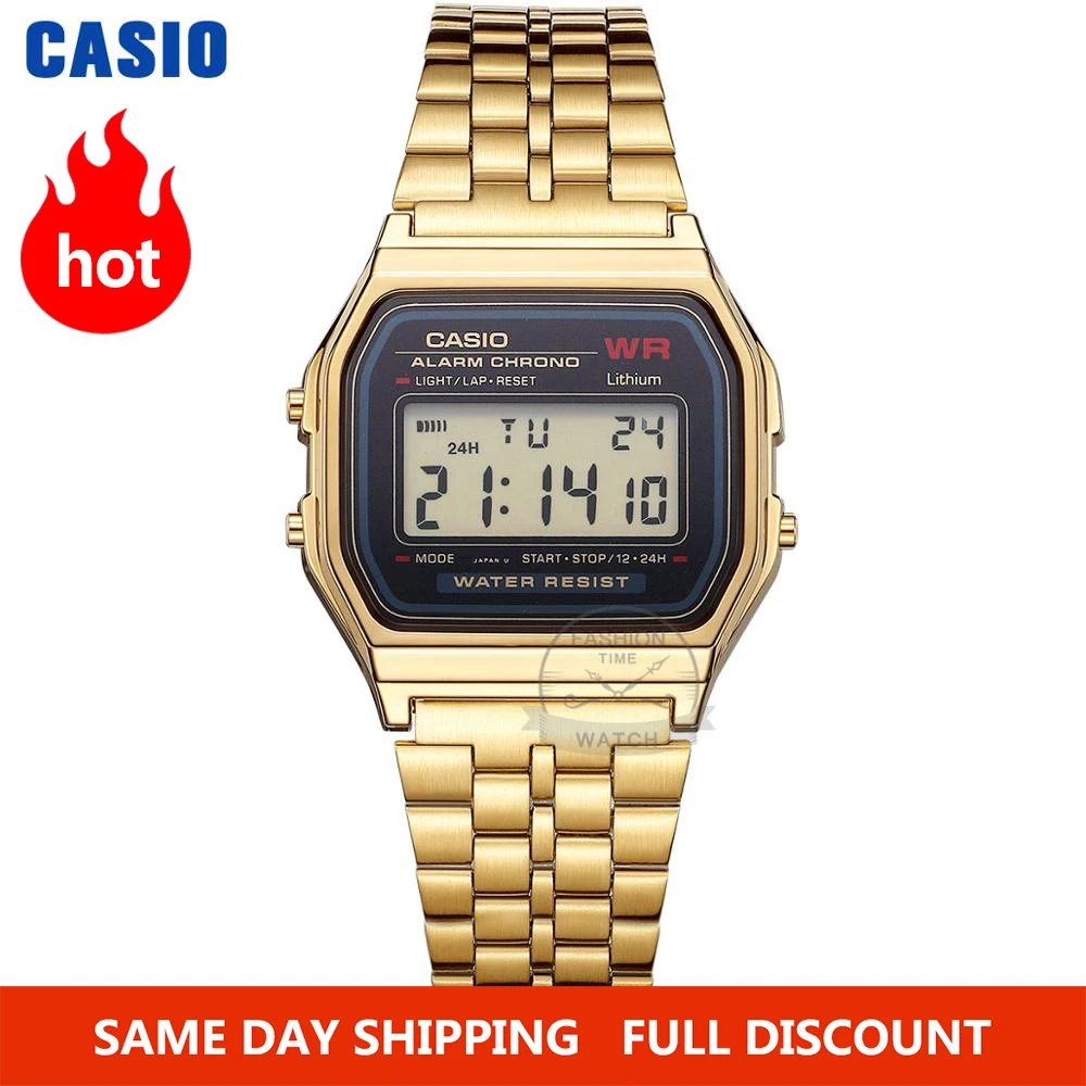 Casio reloj de oro reloj de los hombres de primeras marcas de lujo LED digital de cuarzo resistente al agua hombres reloj deportivo militar reloj de