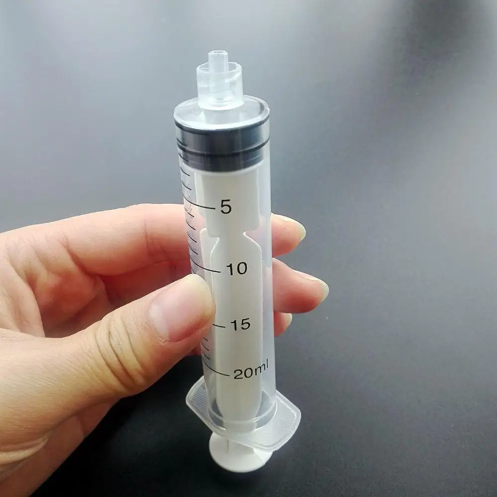 10PCS 20ml Disposable Plastic Syringe with NeedleforLab and Multiple Uses injectionTool1.5inch 14G Blunt Tip Dispensing Needle