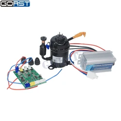 ZH2048A DC 48V Car Refrigeration Air Compressor Fridge Freezer Marine Solar Special Driver for Micro Compressor R134a