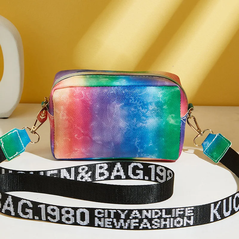 Frauen Handtasche und Geldbörse einfache Designer Mode lässig Umhängetasche breiten Riemen Umhängetasche weibliche kleine Telefon Umhängetasche – Detail 5
