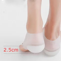 Silicone Invisible Height Increase Insole 1.5CM 2.5CM 3.5CM Lift New Upgrade Soft Socks Shoes Pad for Men Women Taller Cushion