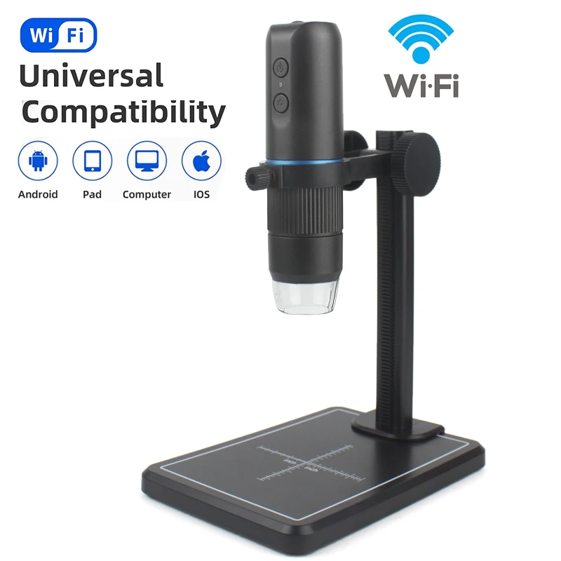 1000X Zoom WIFI portatile HD bambini microscopio elettronico digitale professionale USB 8 Led per strumenti di saldatura a moneta per PC cellulare